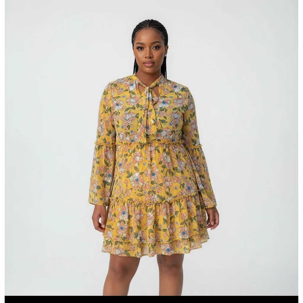 Floral Print Vintage Dress  - Image 2