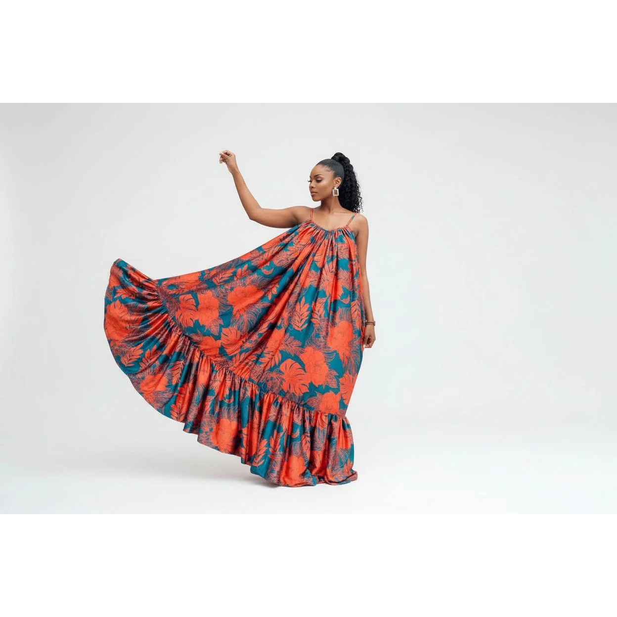 Floral Printed Maxi Dress. - Image 2
