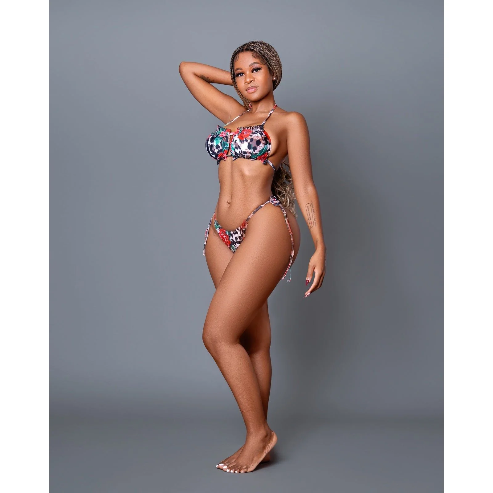 Floral Printed sexy bikini set. - Image 2