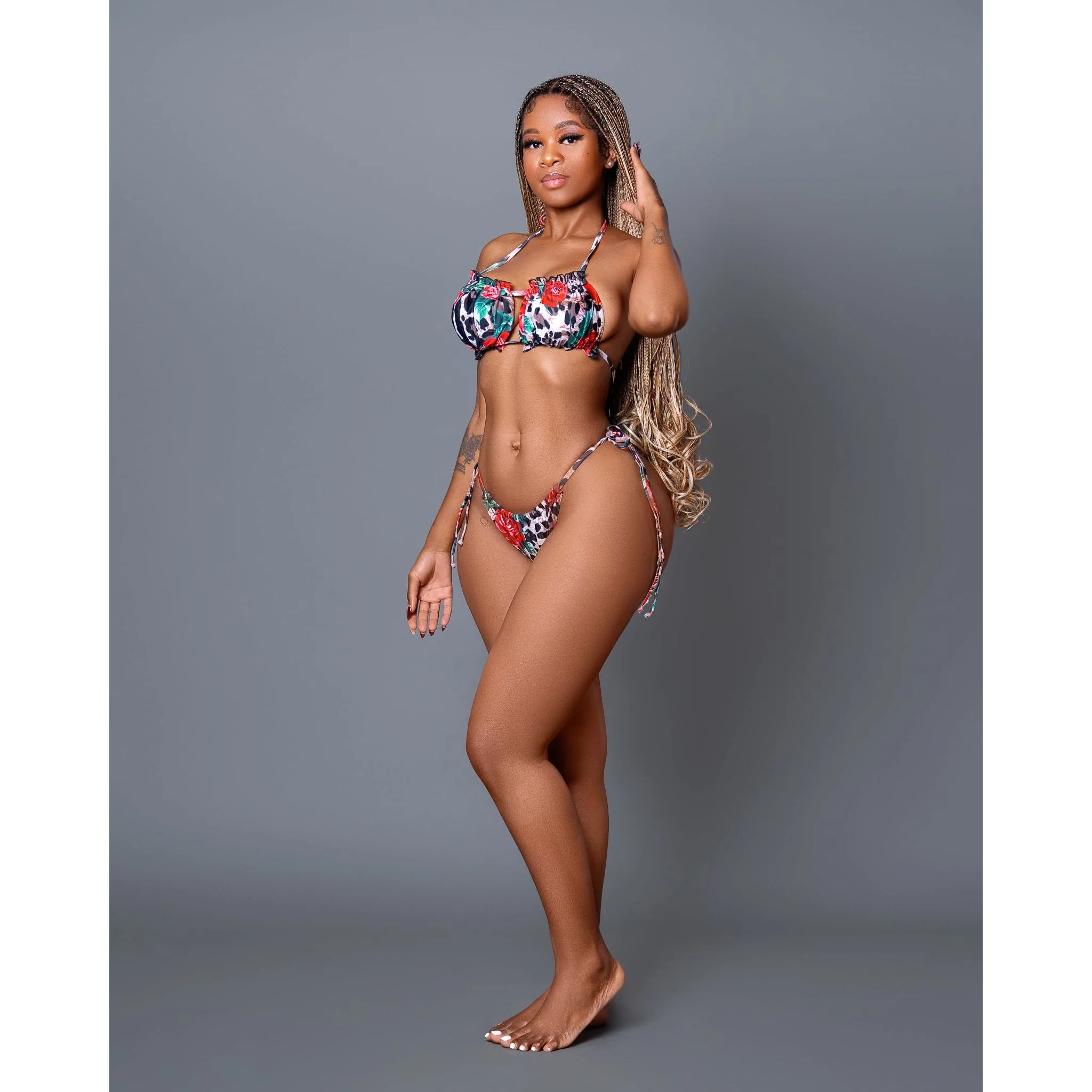 Floral Printed sexy bikini set. - Image 3