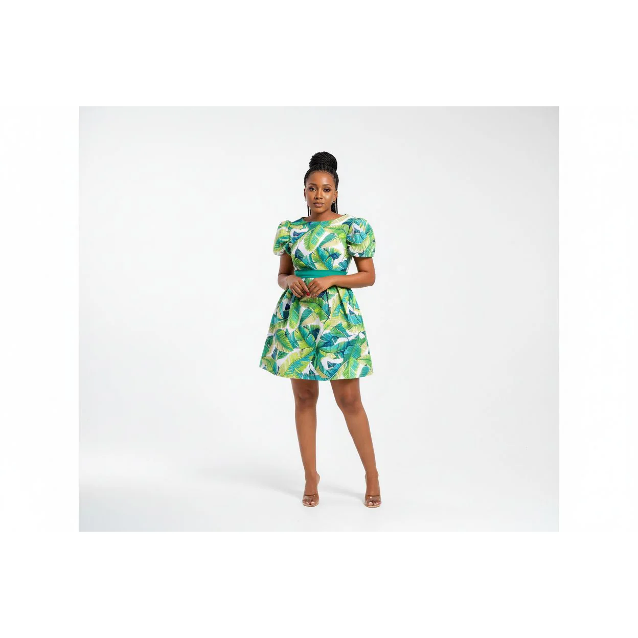 Floral Round Neck Dress