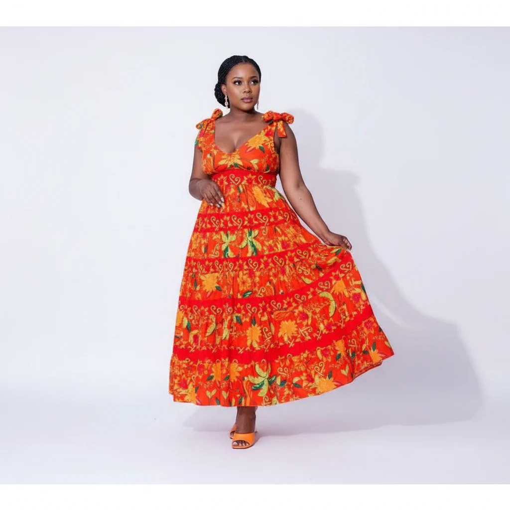 Floral Sleeveless Maxi Dress