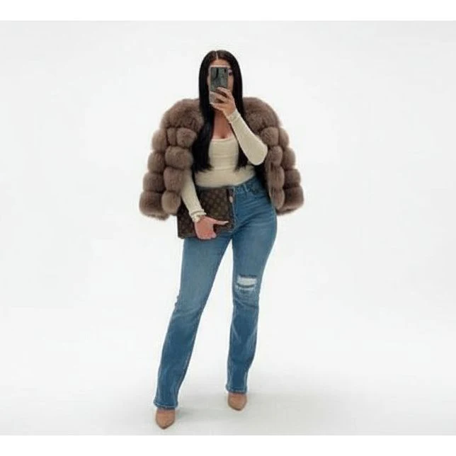 Short Faux Fur Coat - Image 2