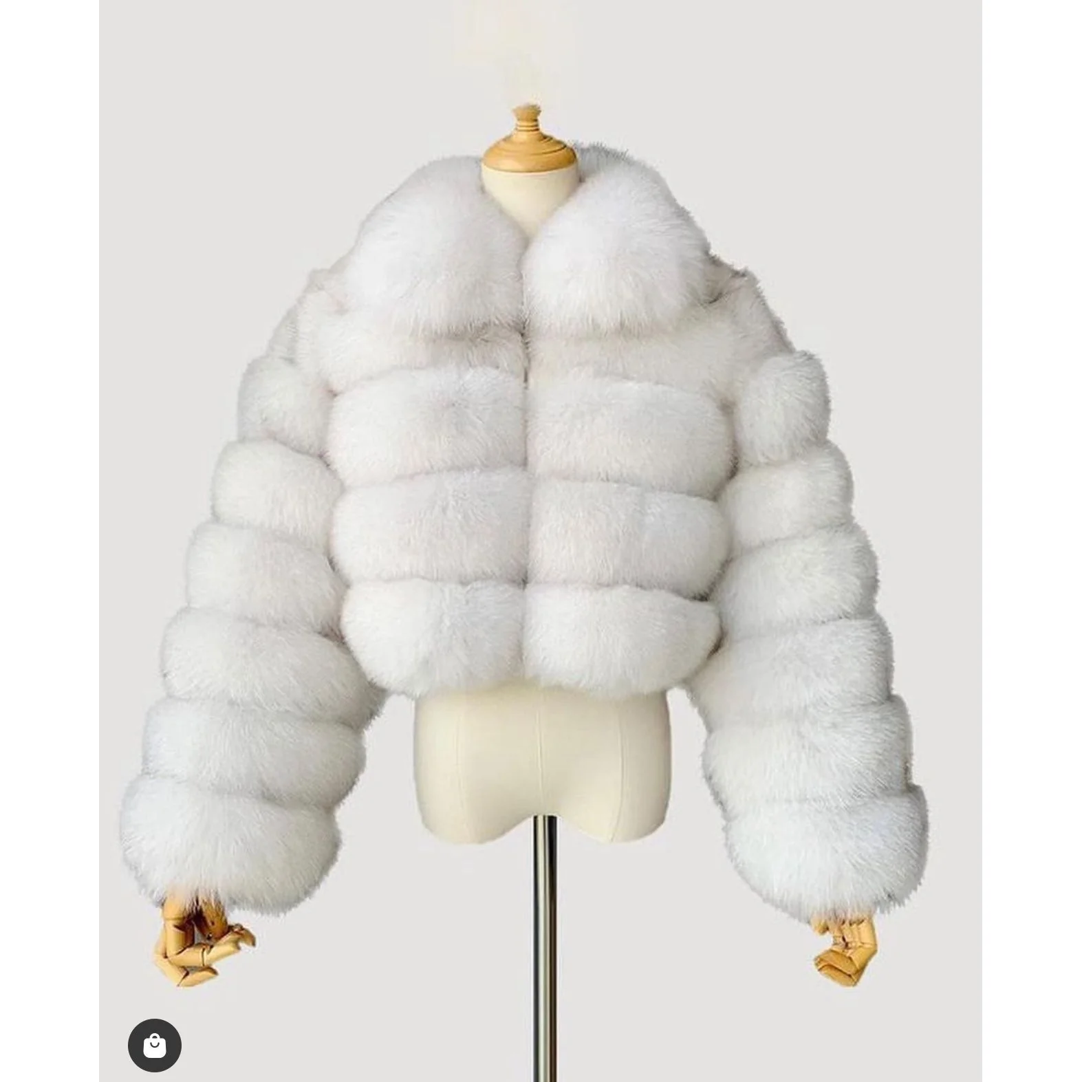 Short Faux Fur Coat - Image 4