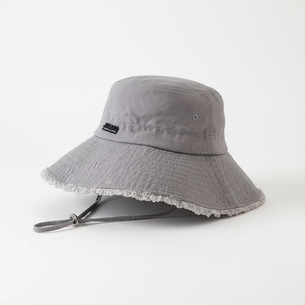 Foldable Cotton Unisex Packable Summer Bucket Hat - Image 4