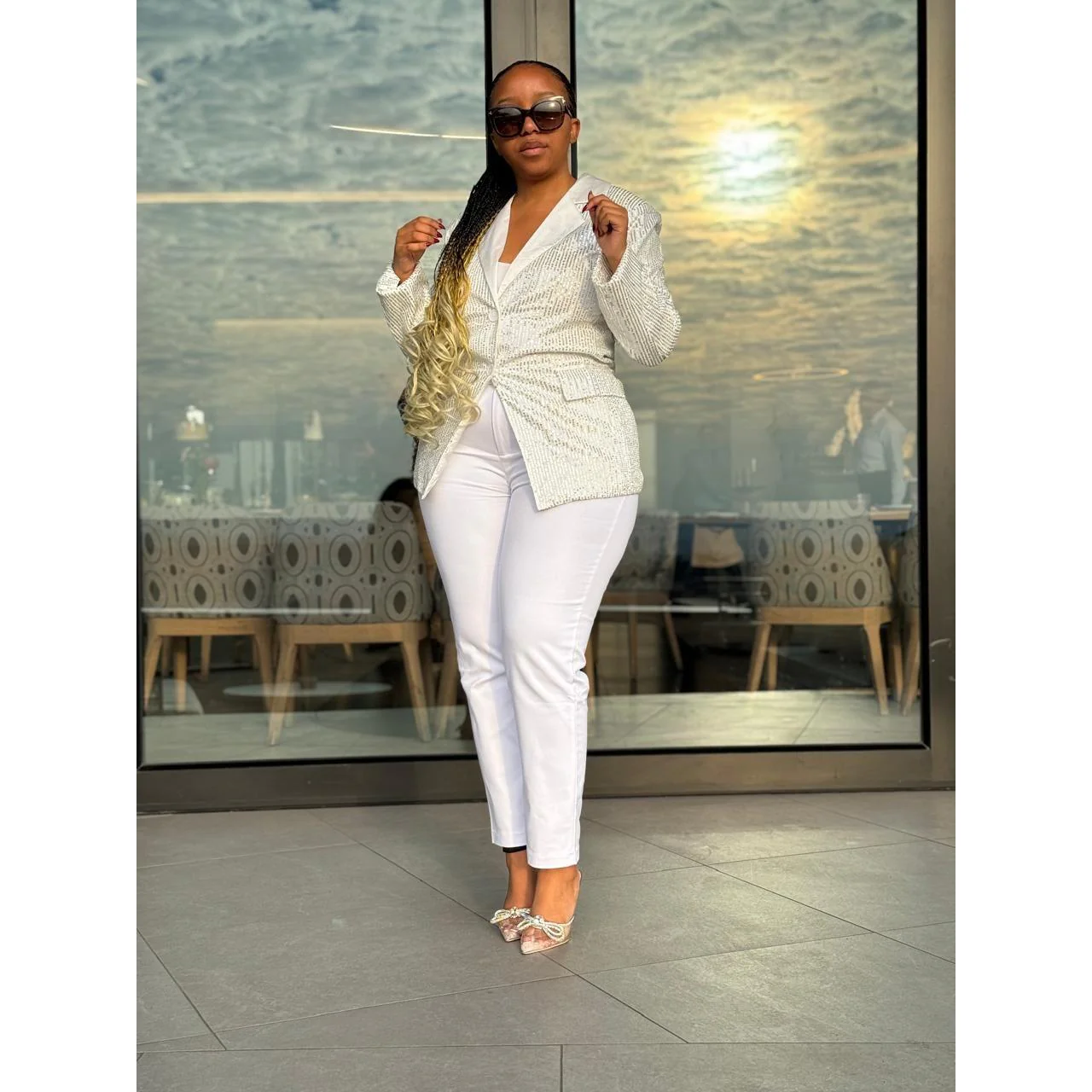Formal Glitter Blazer - Image 6