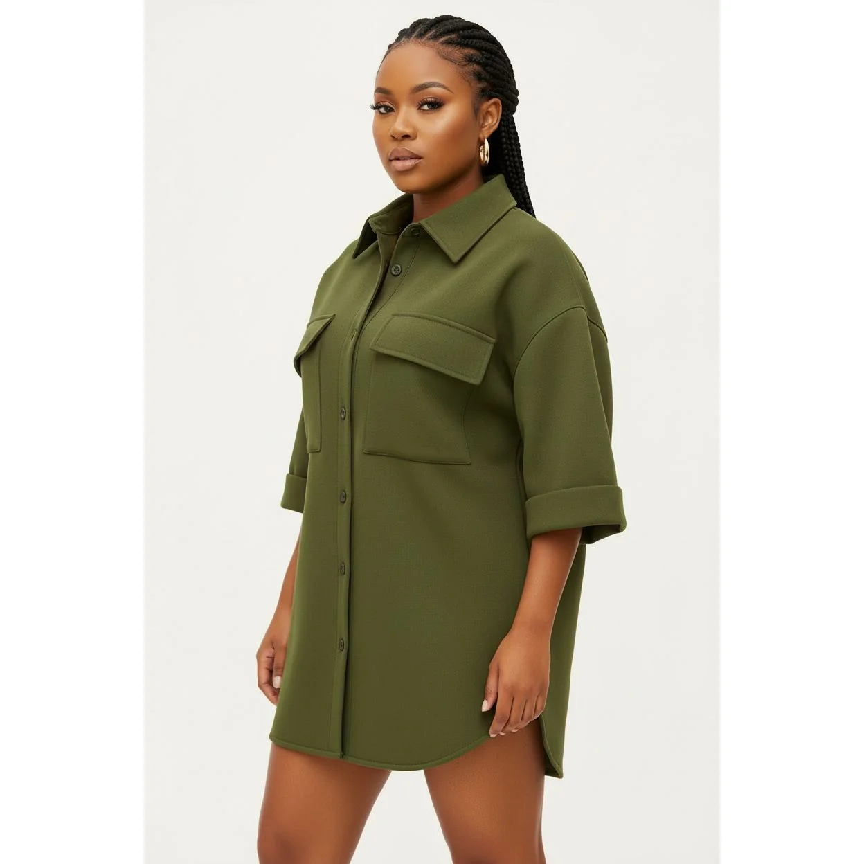 Frenchy Button-Up Longline Coat - Image 2