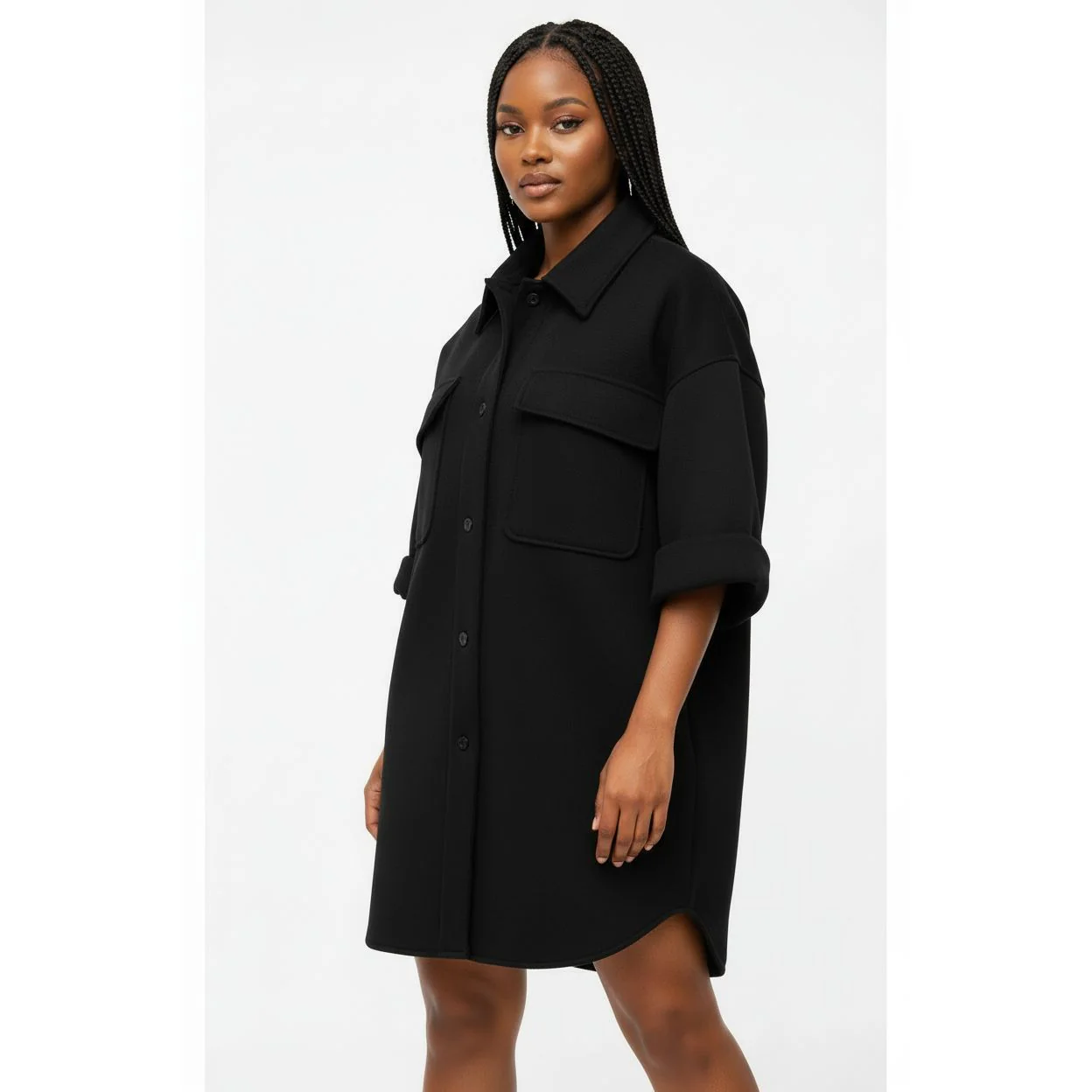 Frenchy Button-Up Longline Coat - Image 4