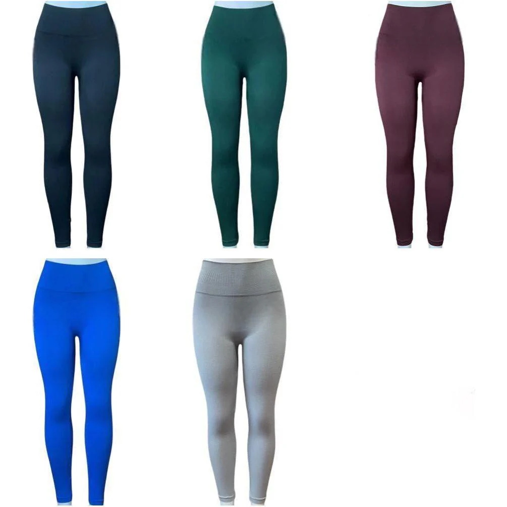 Full Length Seamless Footless Stretching Leggings. - Image 8