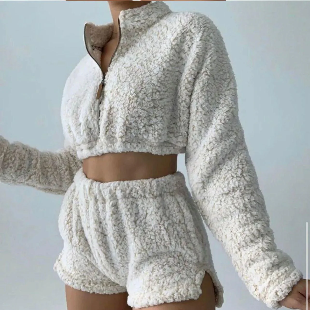 Fuzzy Short Sleepwear Set - Image 4