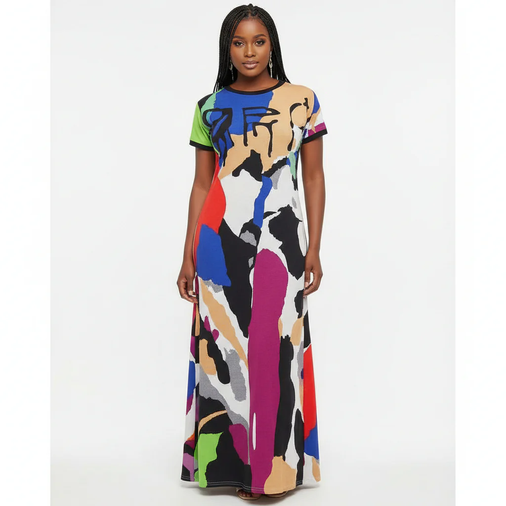 Gert Multicolor Print block dress.