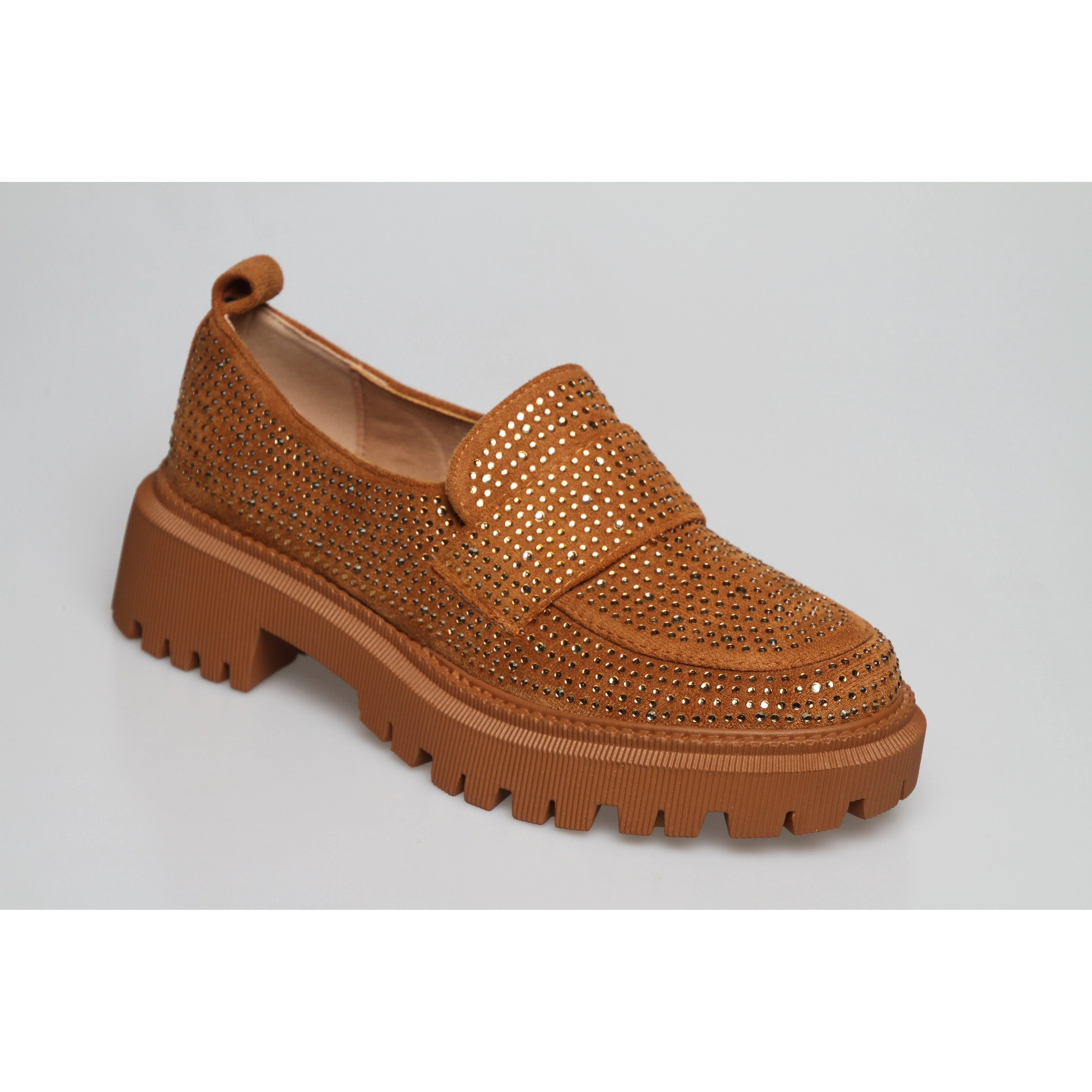 Glitter Square Toe Platform Oxford Shoes - Image 11