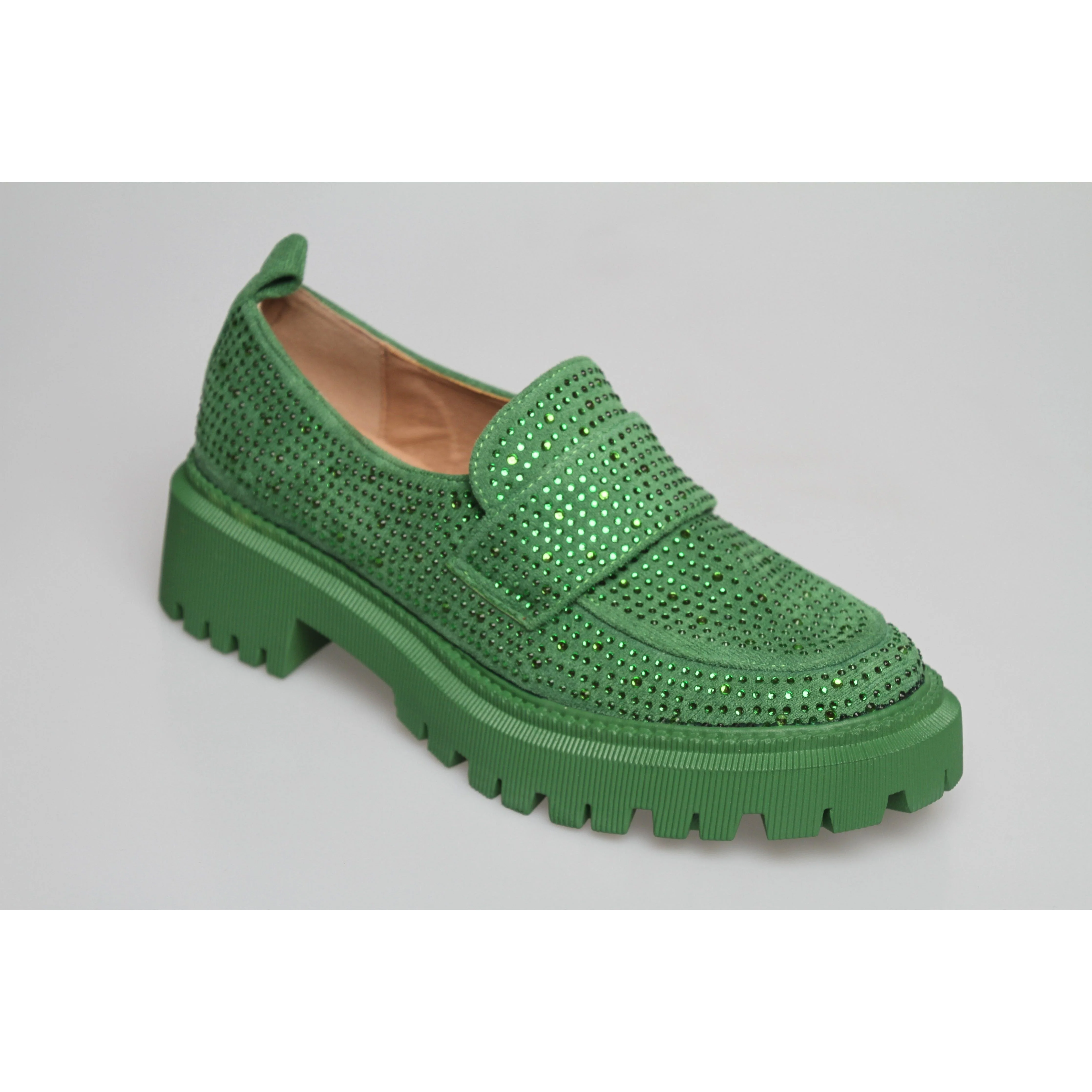 Glitter Square Toe Platform Oxford Shoes - Image 12