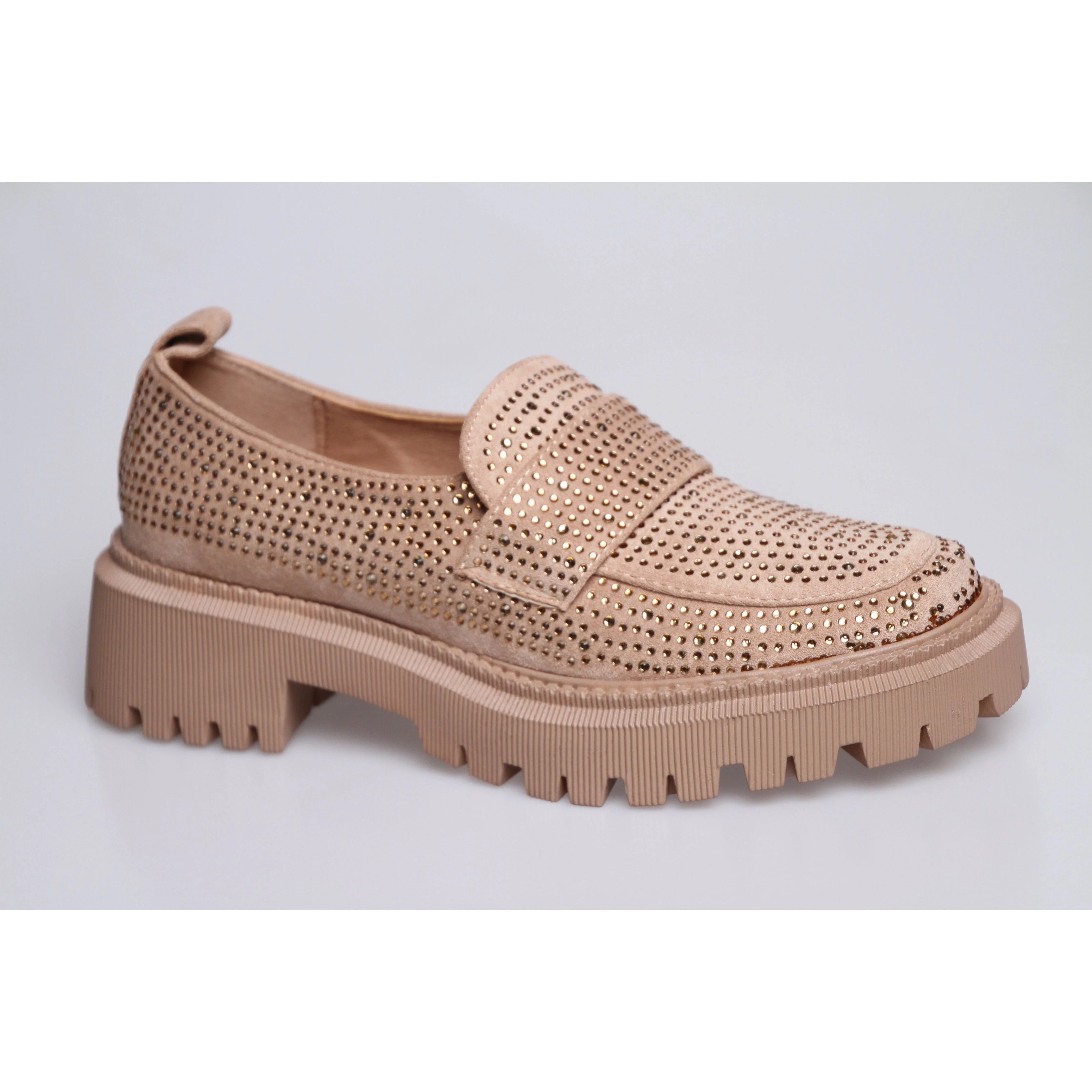 Glitter Square Toe Platform Oxford Shoes - Image 13
