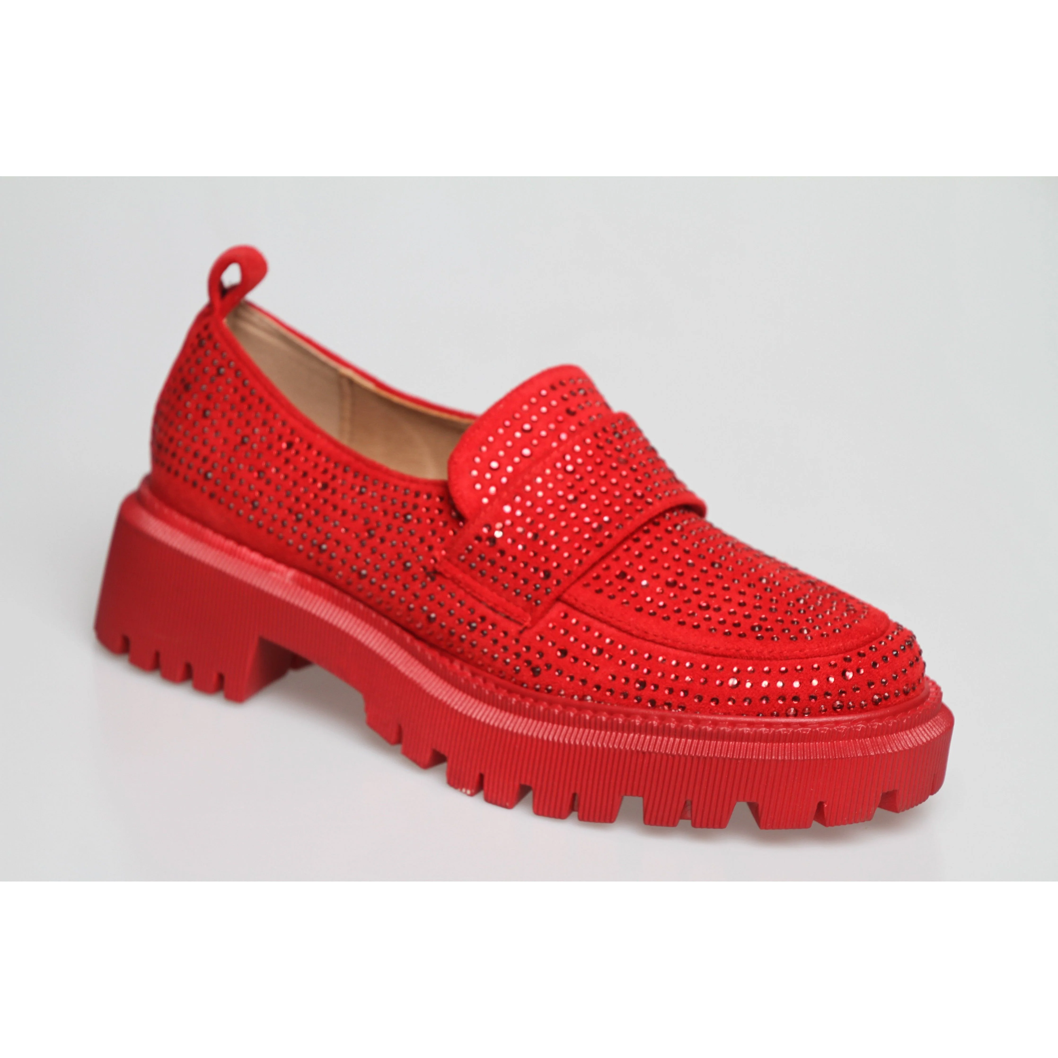 Glitter Square Toe Platform Oxford Shoes - Image 15