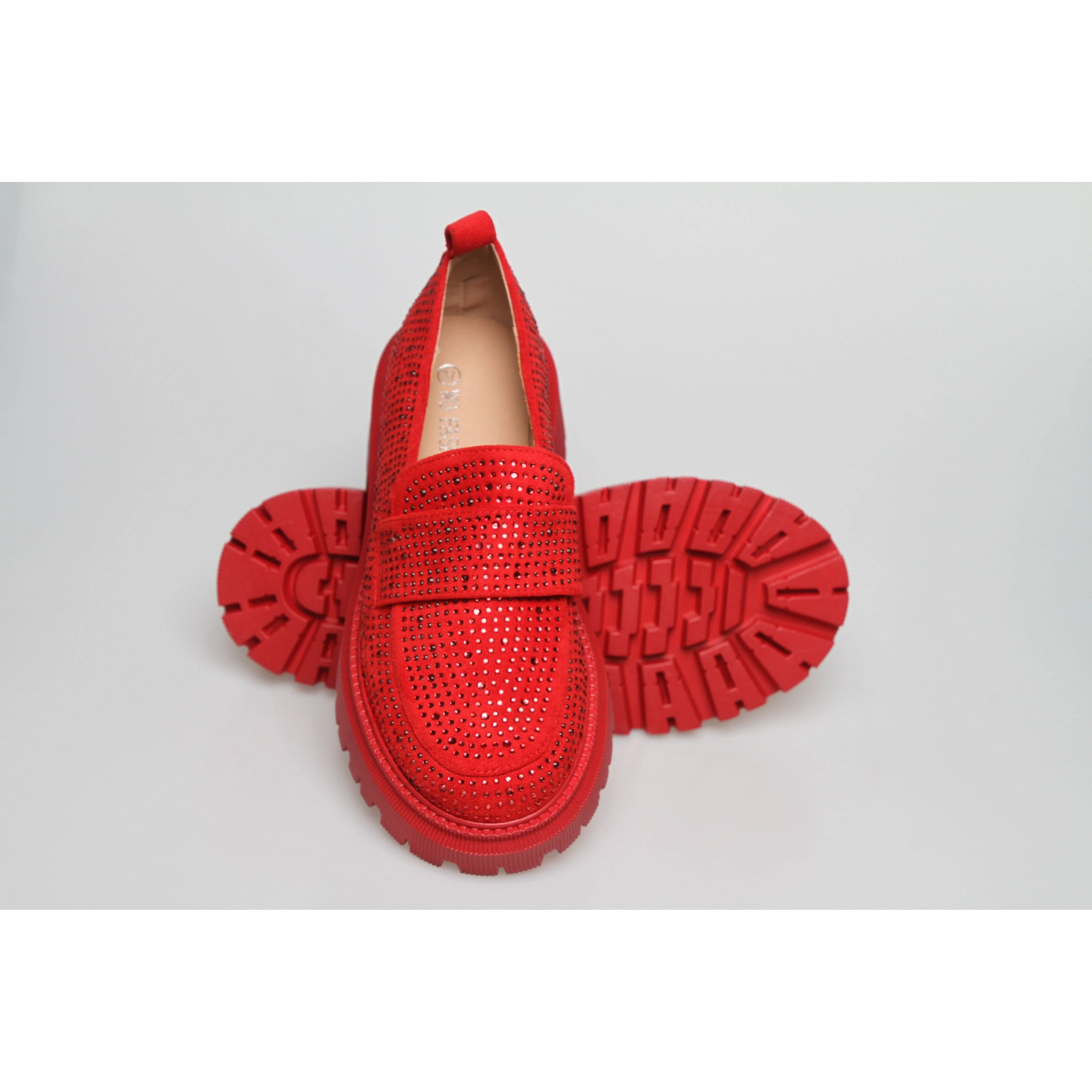 Glitter Square Toe Platform Oxford Shoes - Image 4