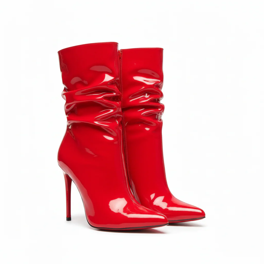 Glossy High Heel Boots