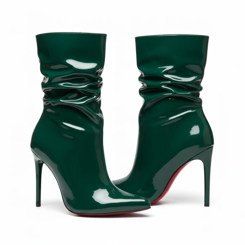 Glossy High Heel Boots - Image 2