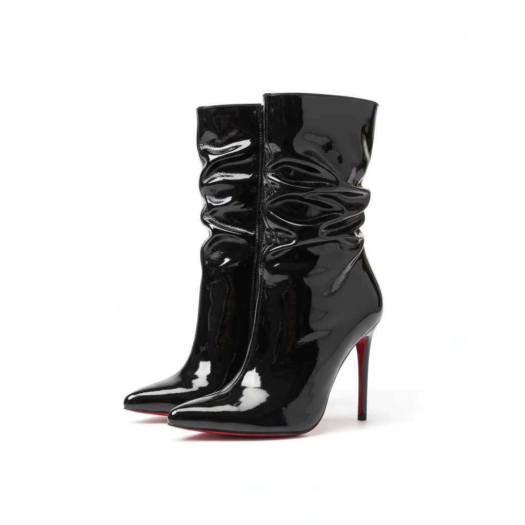 Glossy High Heel Boots - Image 3