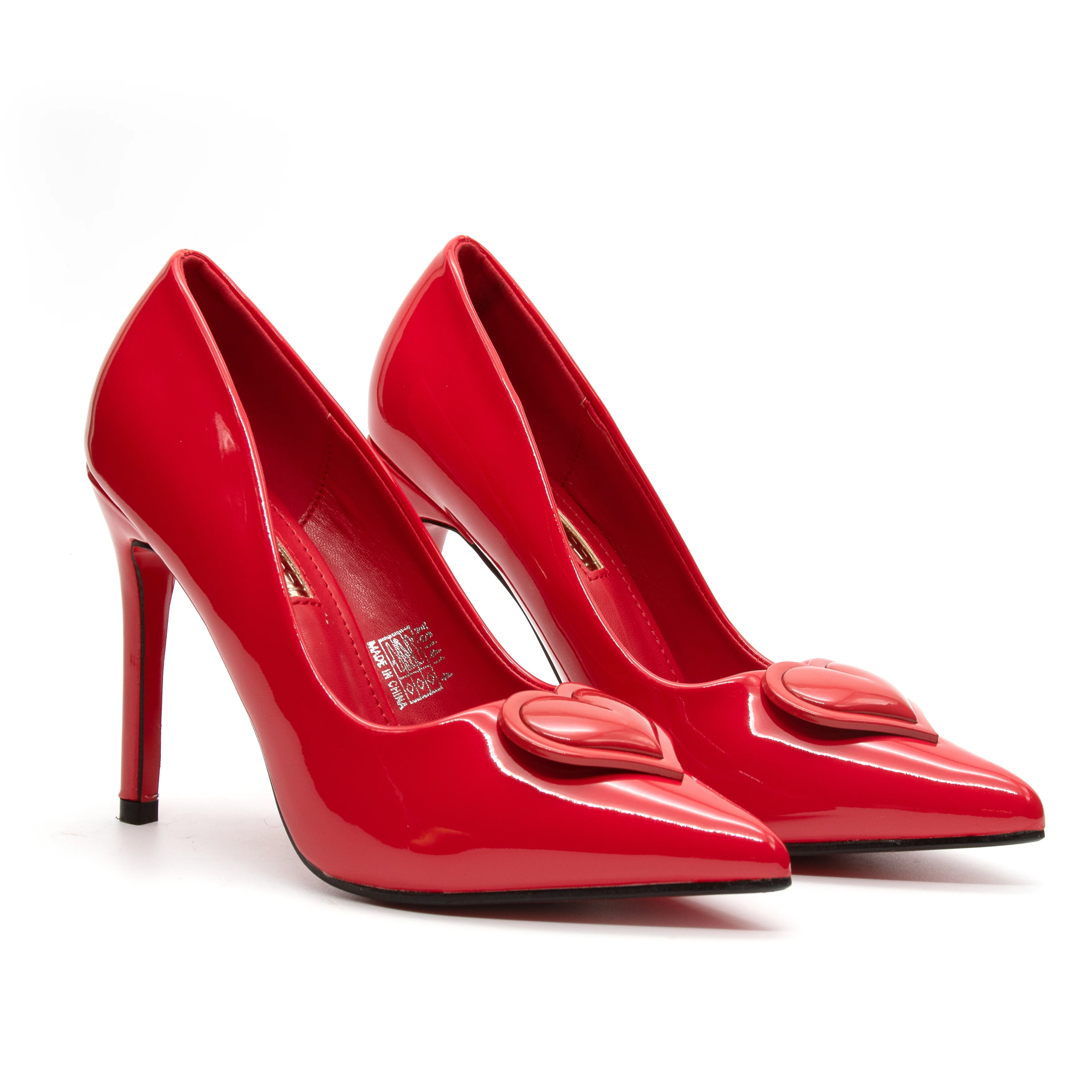 Glossy Red Bottom High Heel - Image 4
