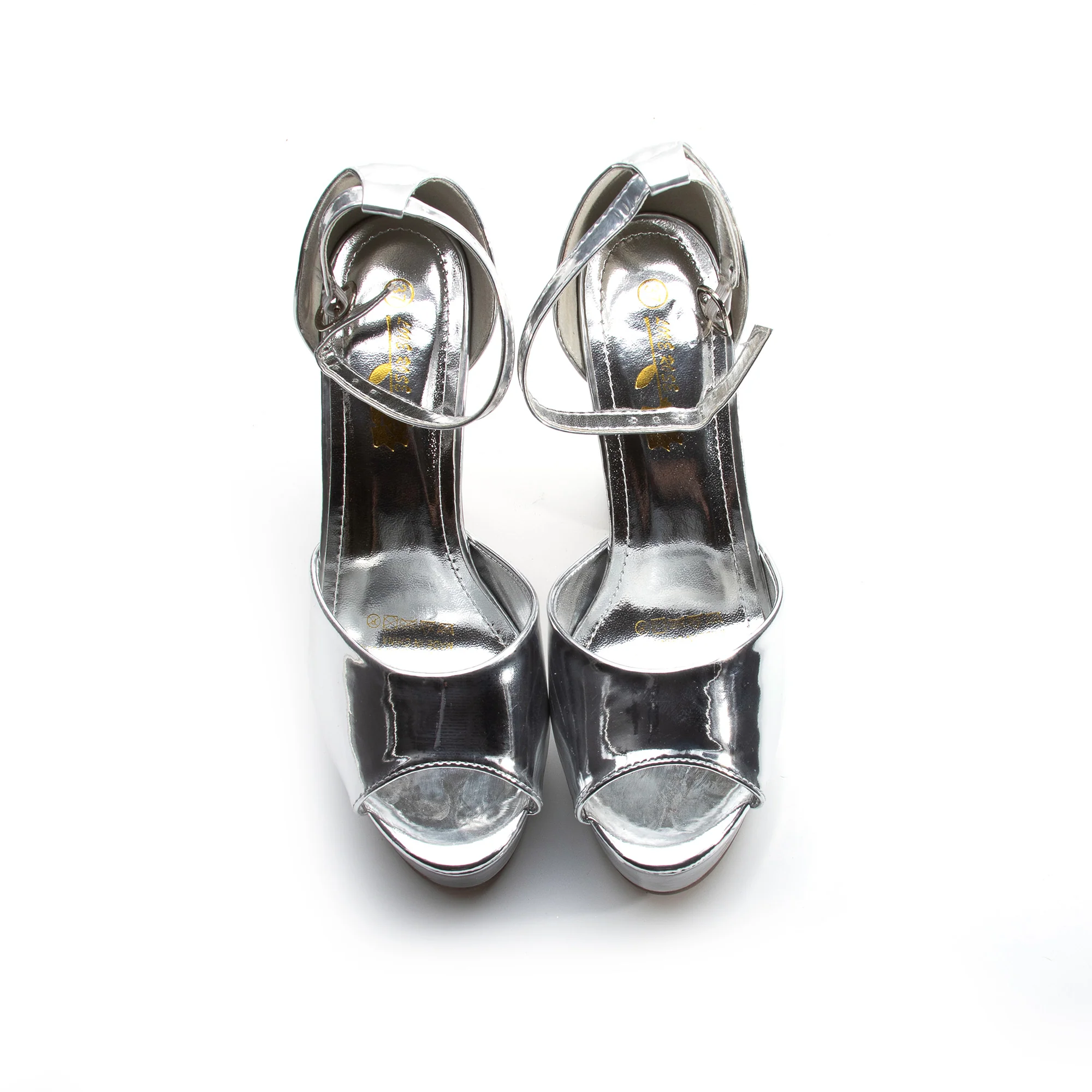 Glossy Rhinestone Thick Heel - Image 10