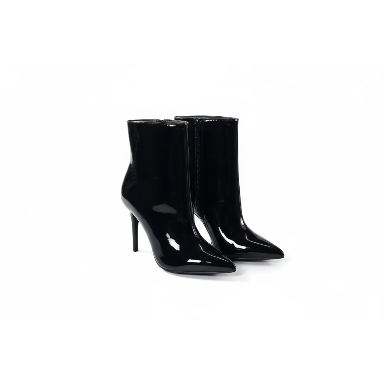 Glossy Thick Heel Boots - Image 2