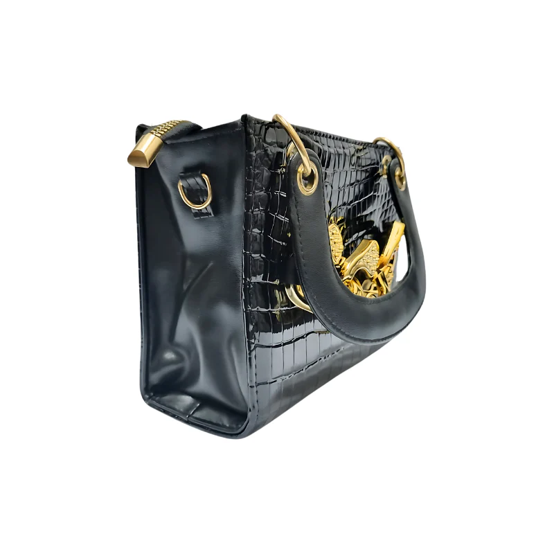 Glossy Vintage Handbag - Image 3