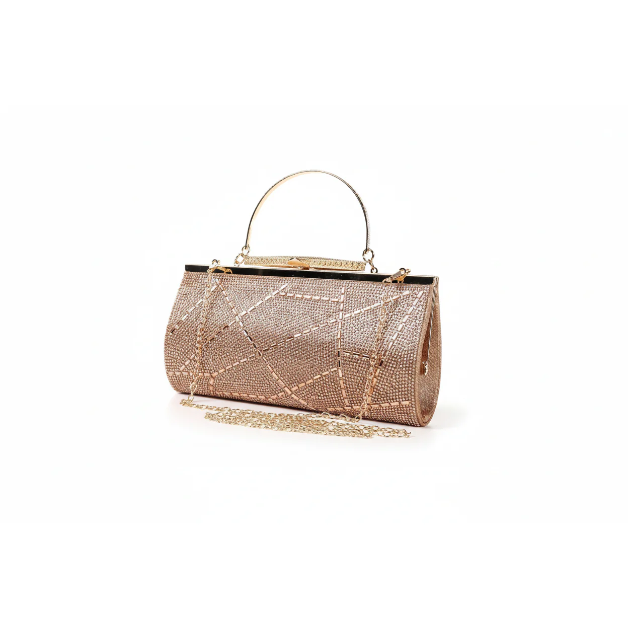 Gold Embellished Rhinestone Bag - Image 2