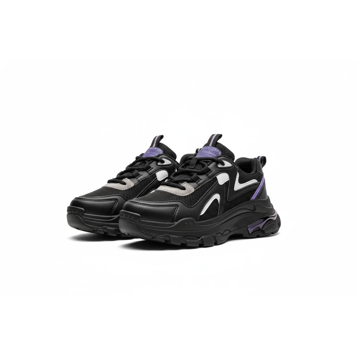 Thick Sole Lace-Up Sneakers - Image 4