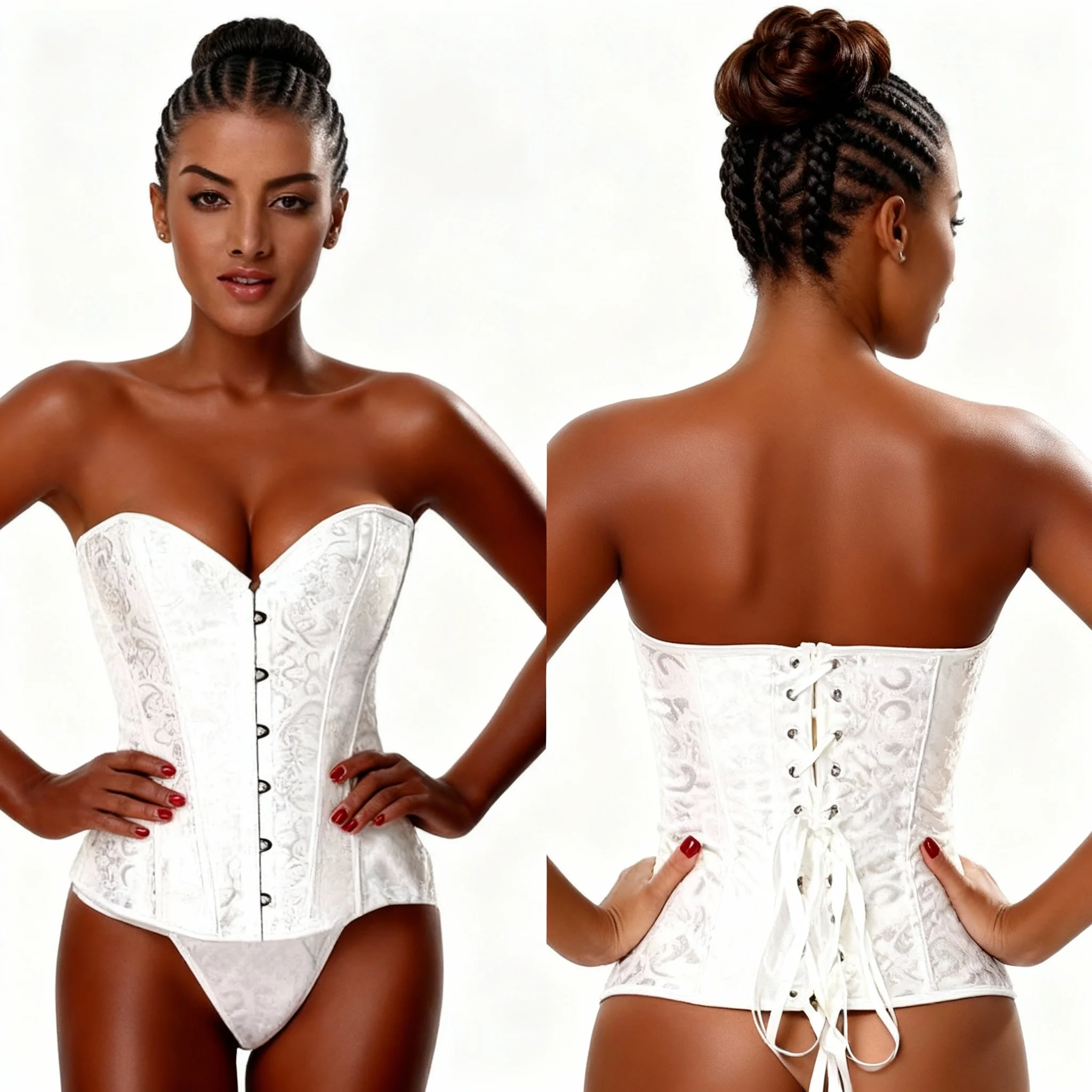 Halter Shapewear Top &amp; G-String Panty Set. - Image 5