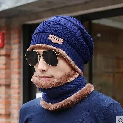 winter wool cap two-piece winter warm set - Image 3