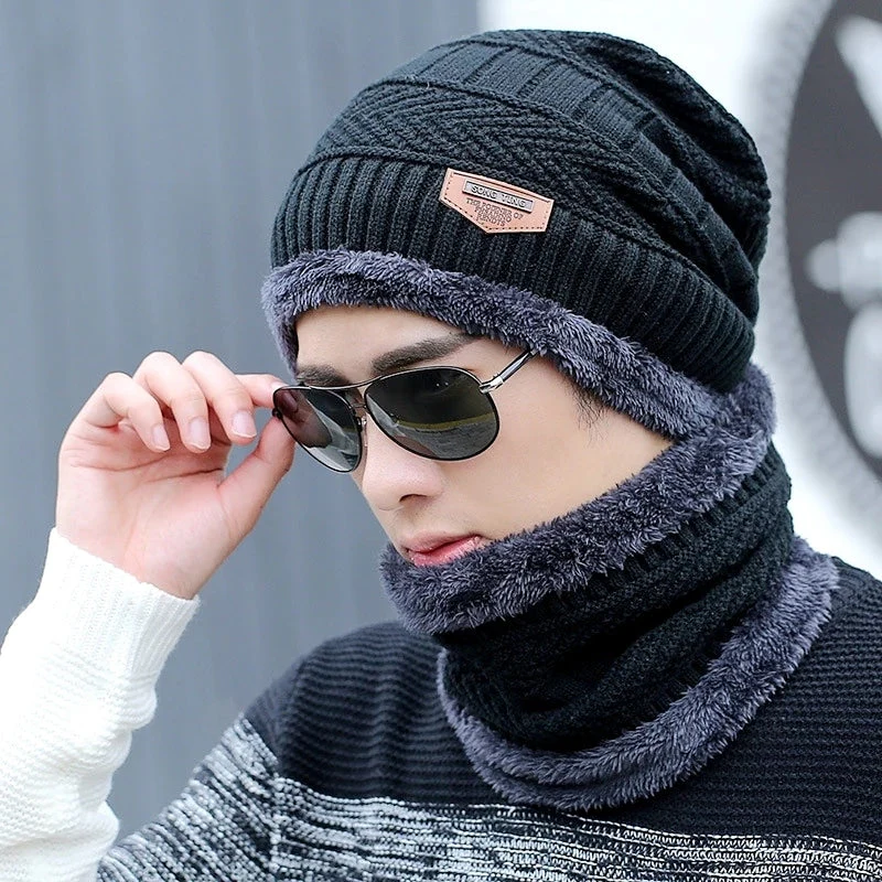 winter wool cap two-piece winter warm set - Image 5