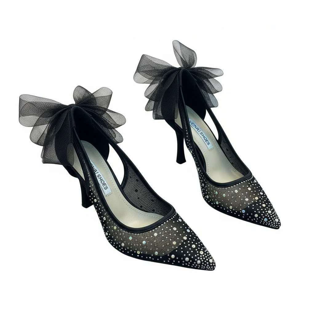 high heels quality pointed sandals.