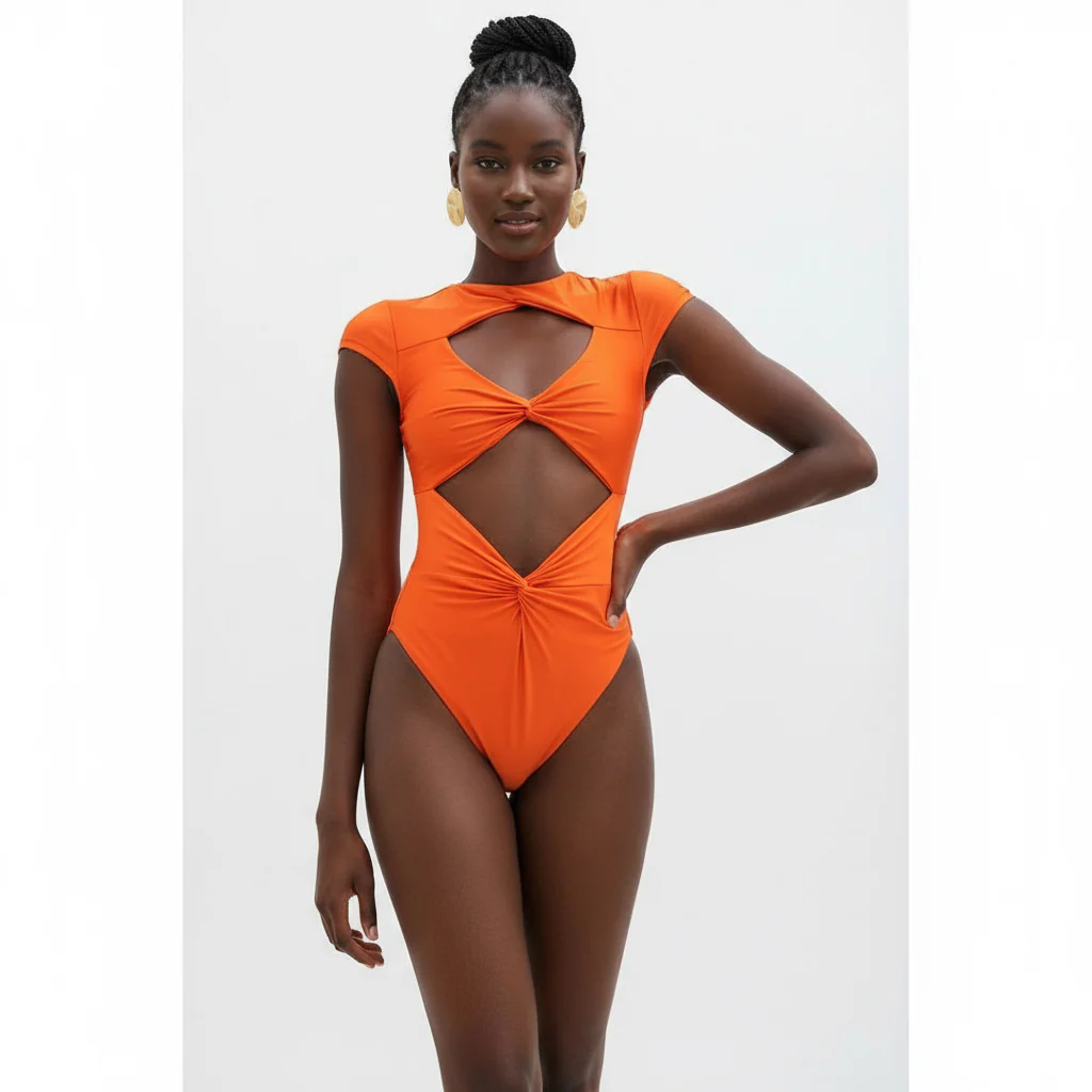 High Neck One Piece Bikini