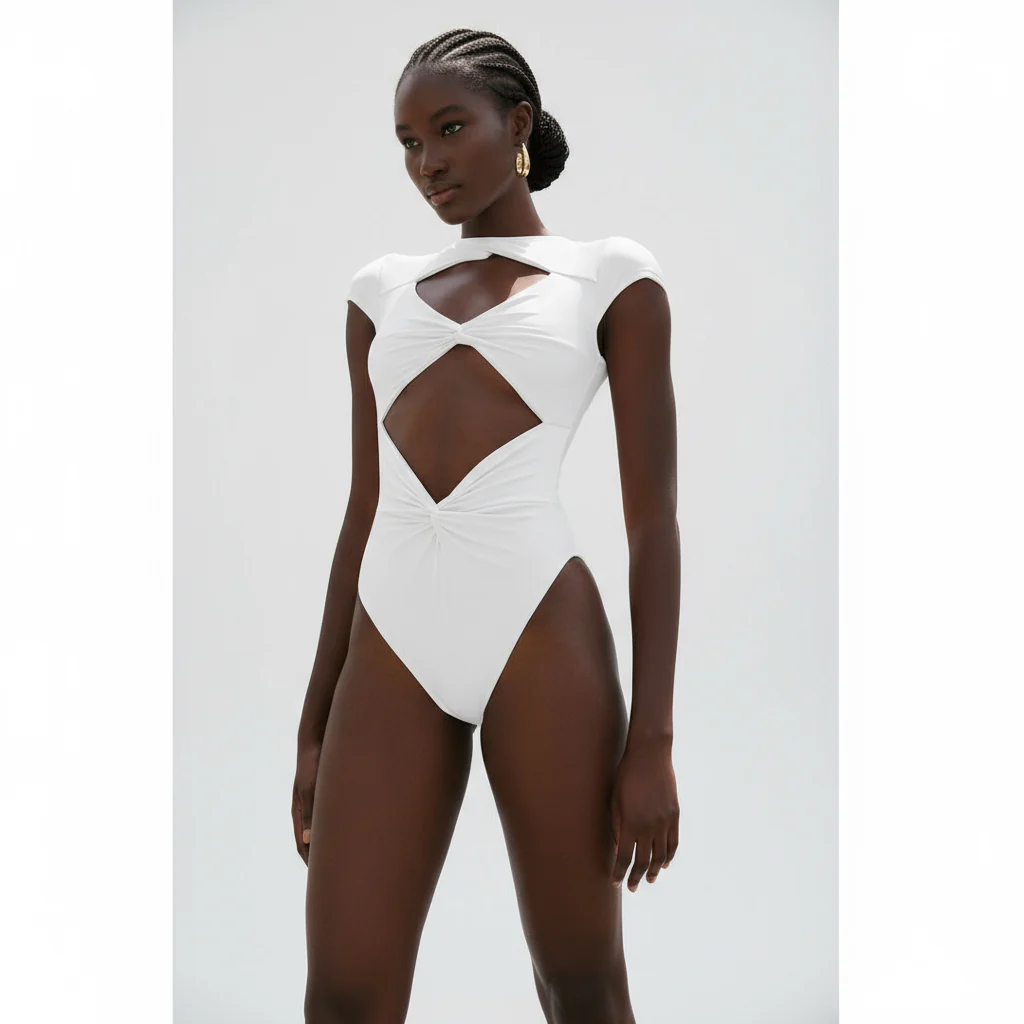 High Neck One Piece Bikini - Image 4
