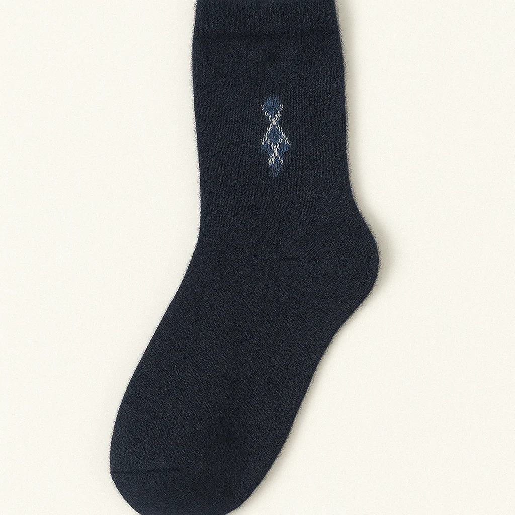 High Socks with Print Warm Soft Wool - Image 3