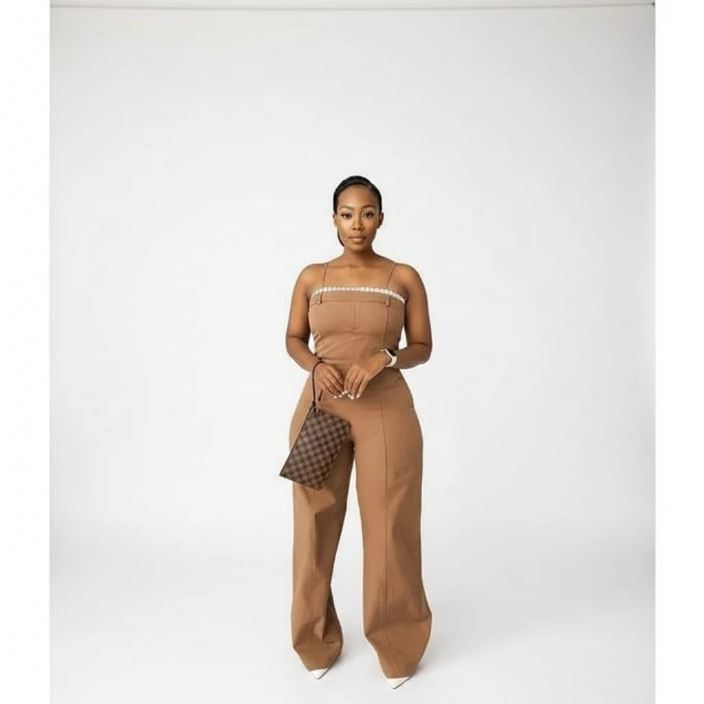 Sleeveless Square Neck Maxi Jumpsuit