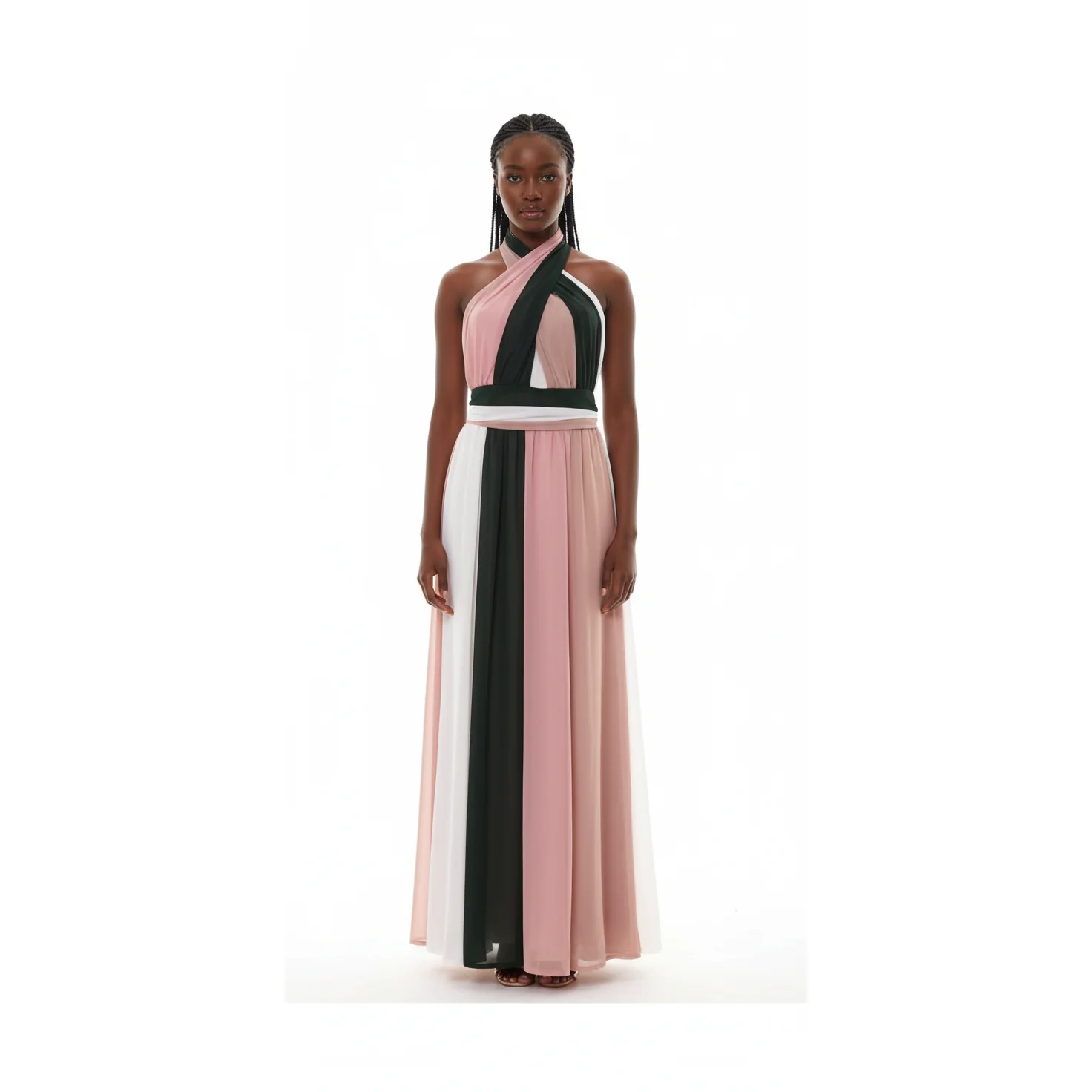 High Waisted Sleeveless Dress - Image 4