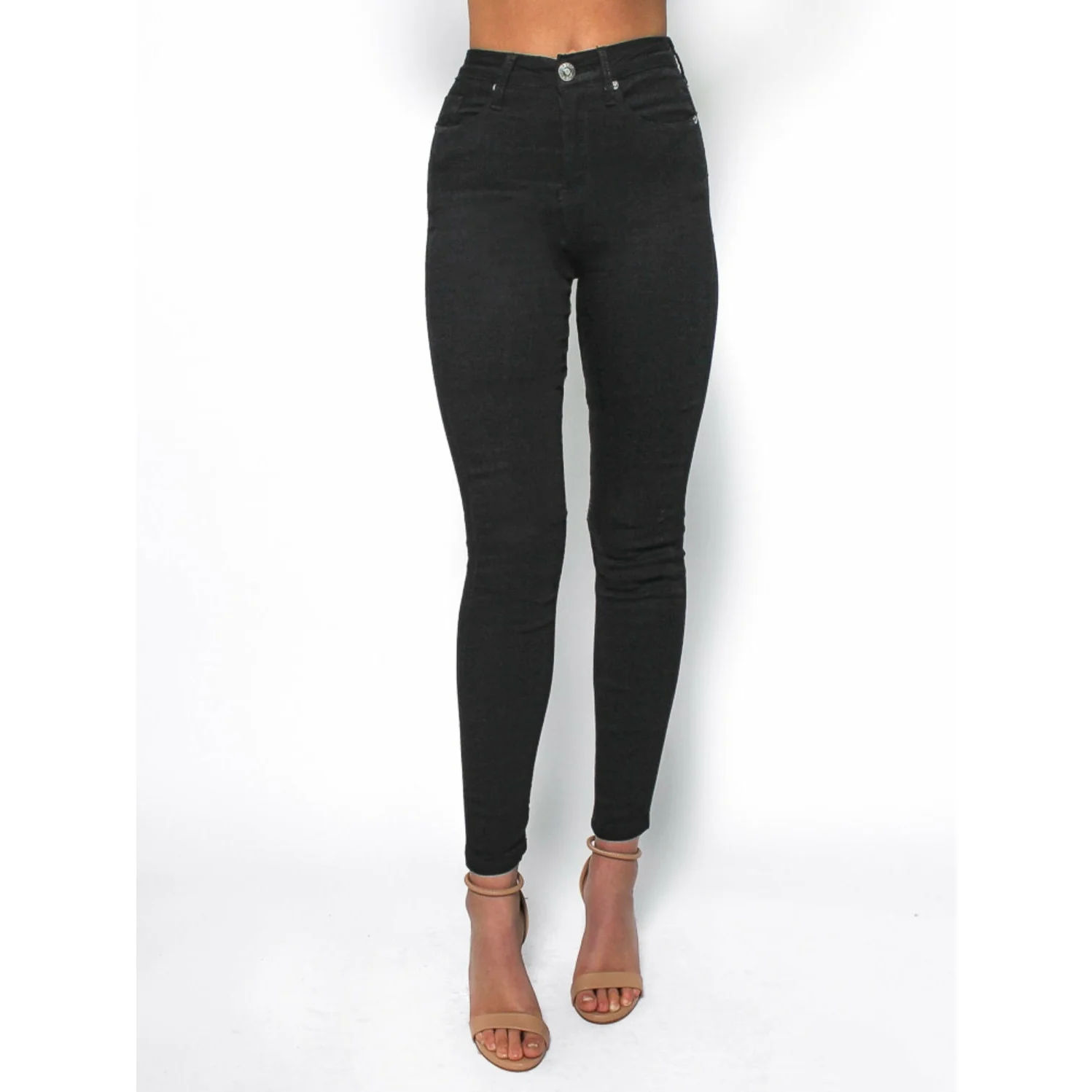 Plus-Size High Waisted Black skinny Jeans - Image 5