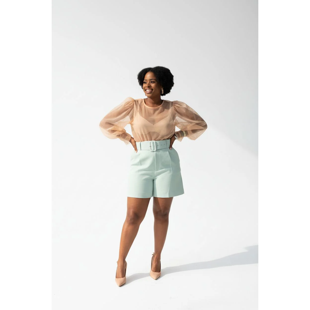 High Waisted Formal Short Pant - Image 4