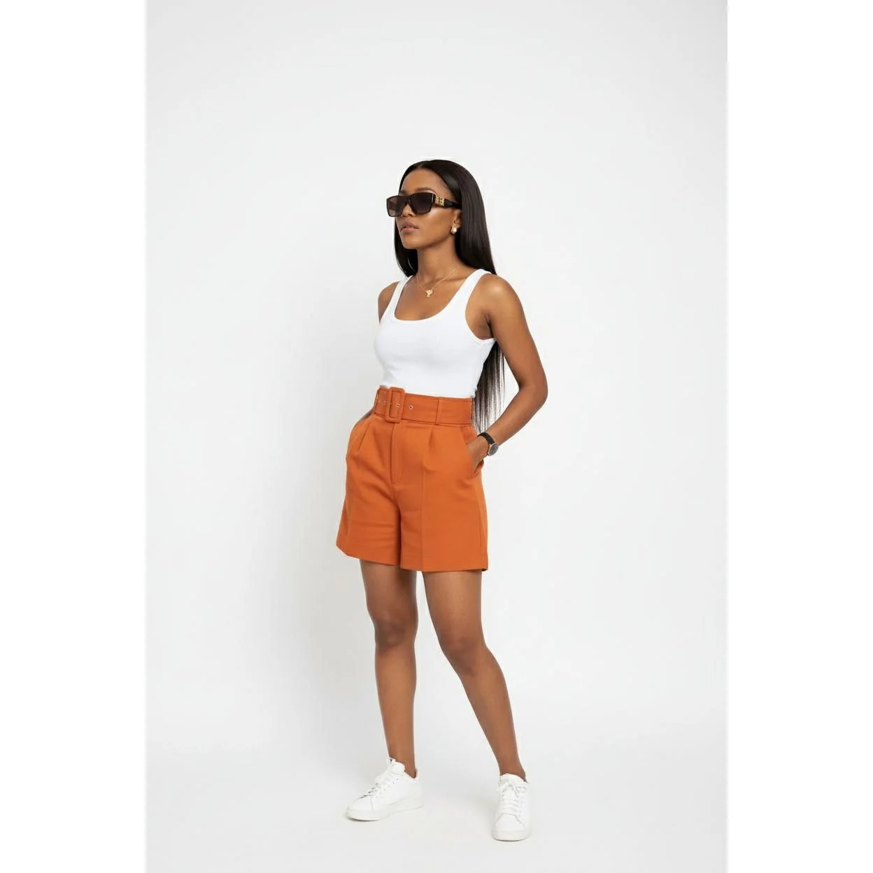 High Waisted Formal Short Pant - Image 5
