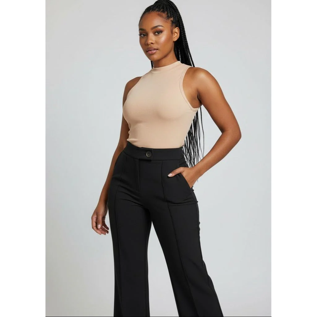 High waisted Tight Formal wear Pants - Image 3