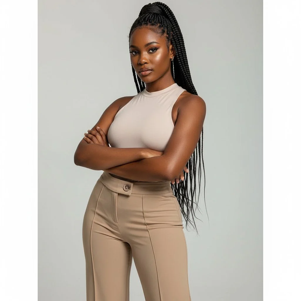 High waisted Tight Formal wear Pants - Image 4