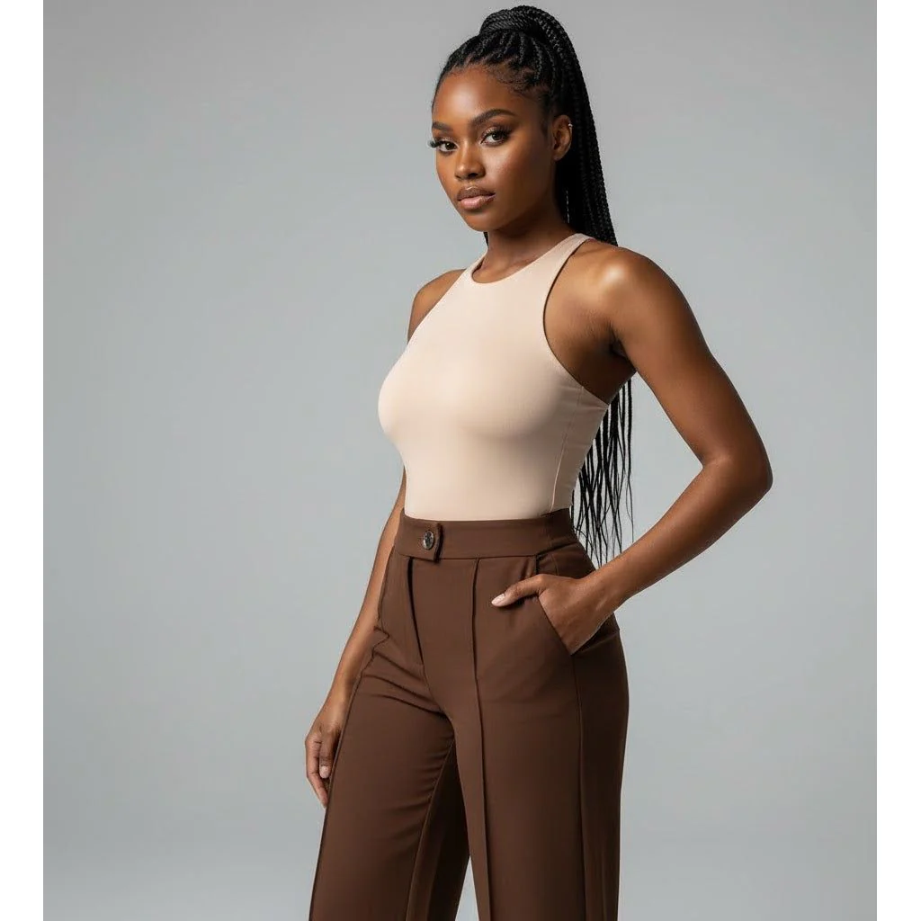 High waisted Tight Formal wear Pants - Image 5