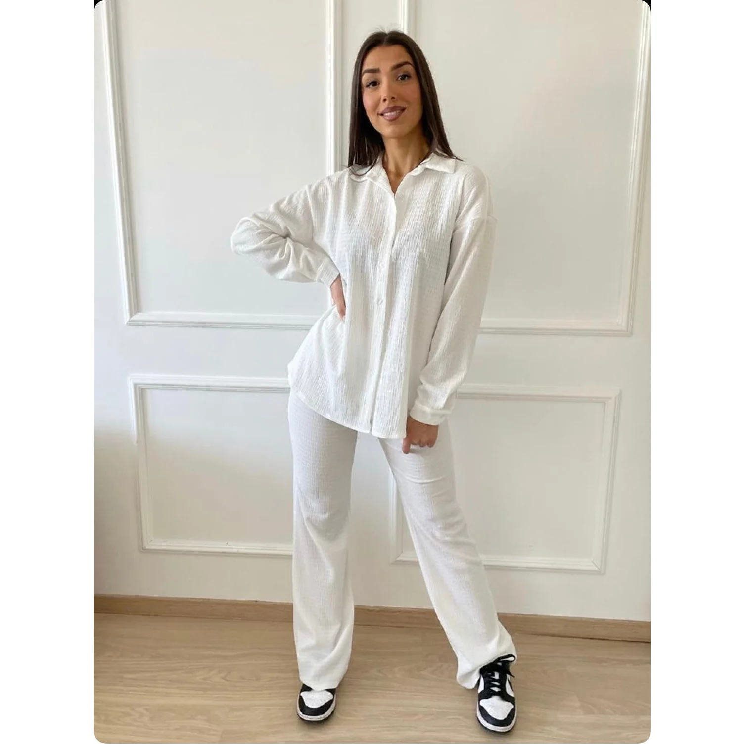 High Waisted Pants and Shirt Set - Image 3