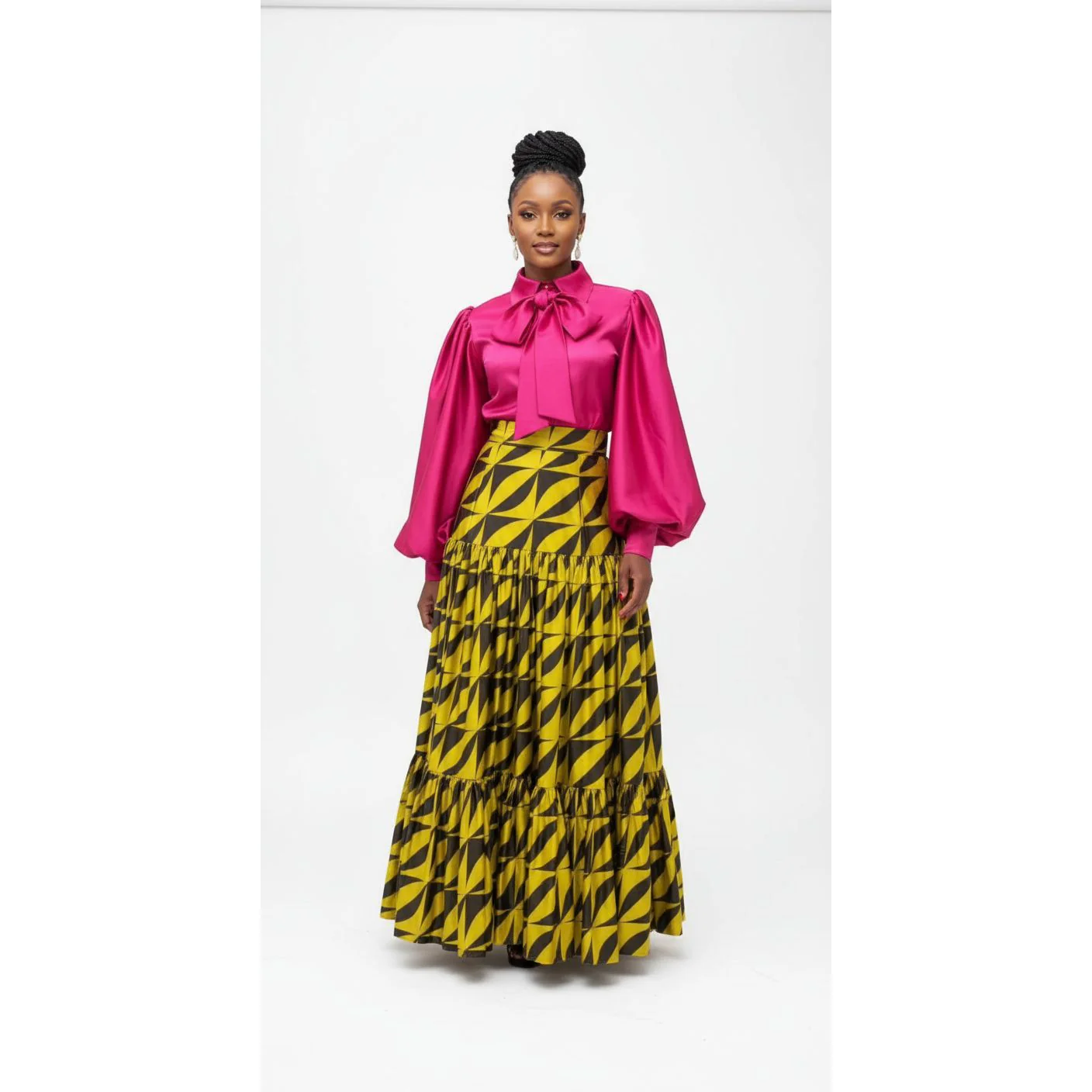 High Waisted Pleated Skirt - Image 2