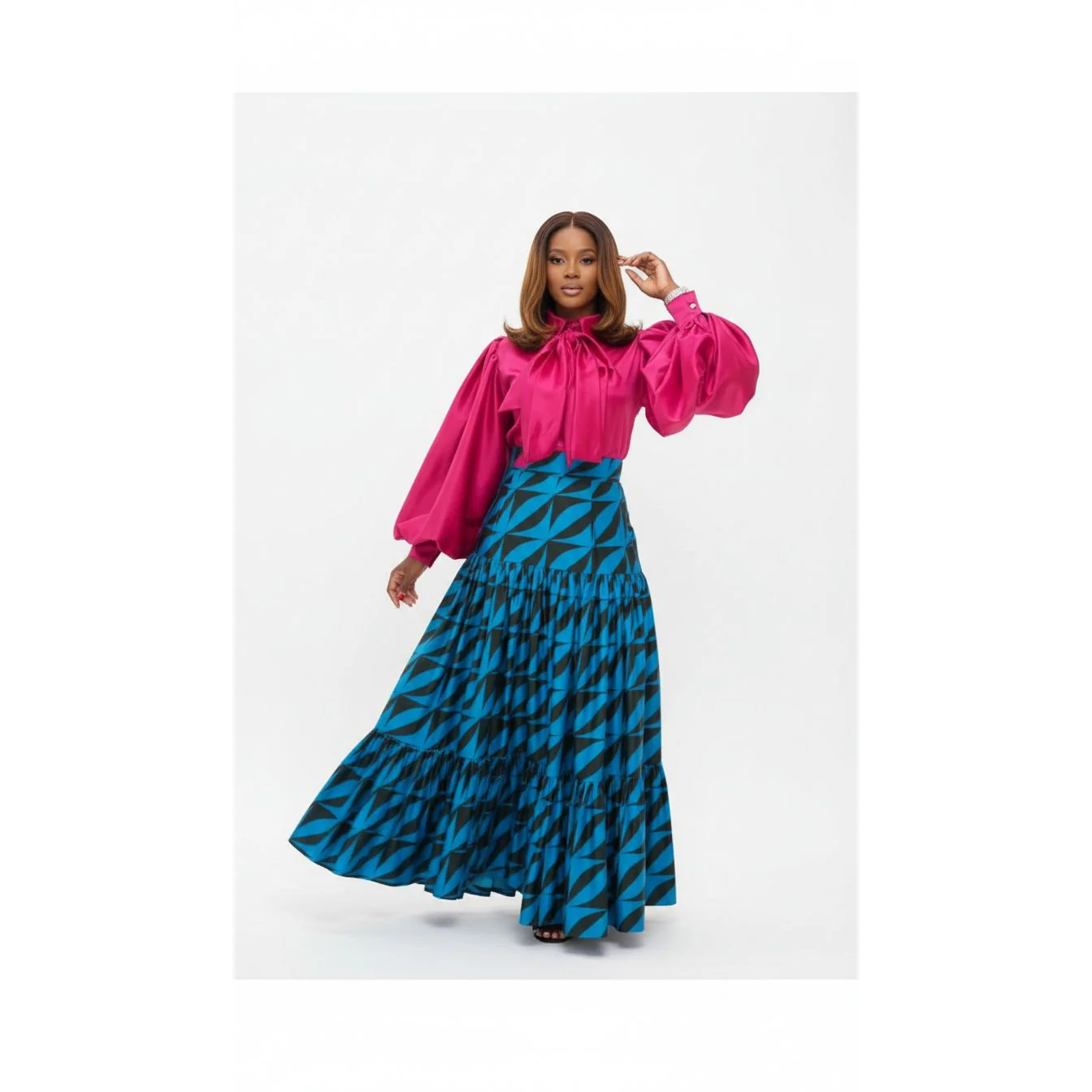 High Waisted Pleated Skirt - Image 4