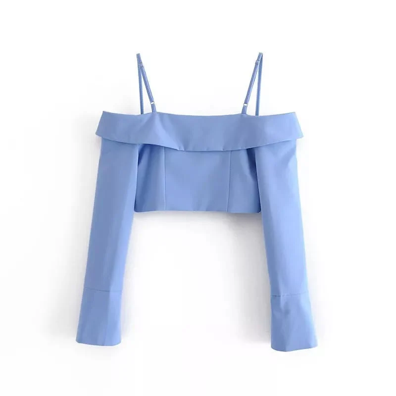 High-Waisted Short  & Crop Outfit Set - Image 8
