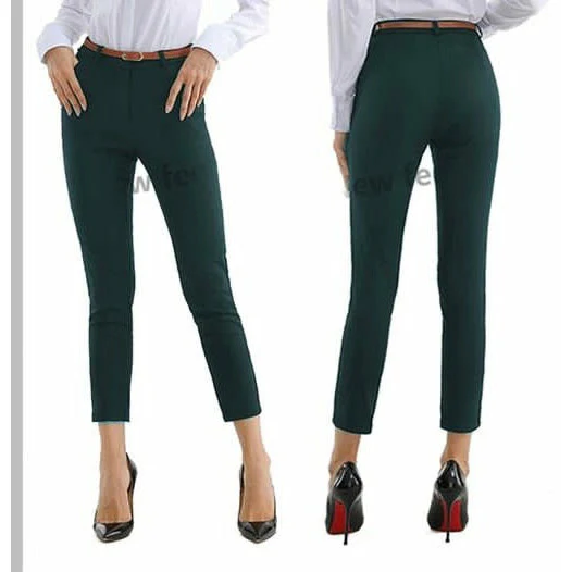 High Waisted Skinny Formal Pants - Image 3