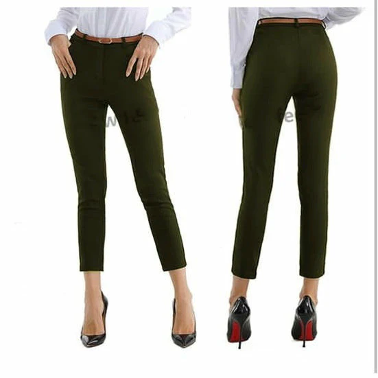 High Waisted Skinny Formal Pants - Image 6